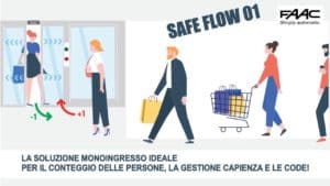 Controllo e gestione code FAAC | Elettrogruppo ZeroUno | Torino | sistemi controllo e gestione code FAAC SAFE FLOW 01